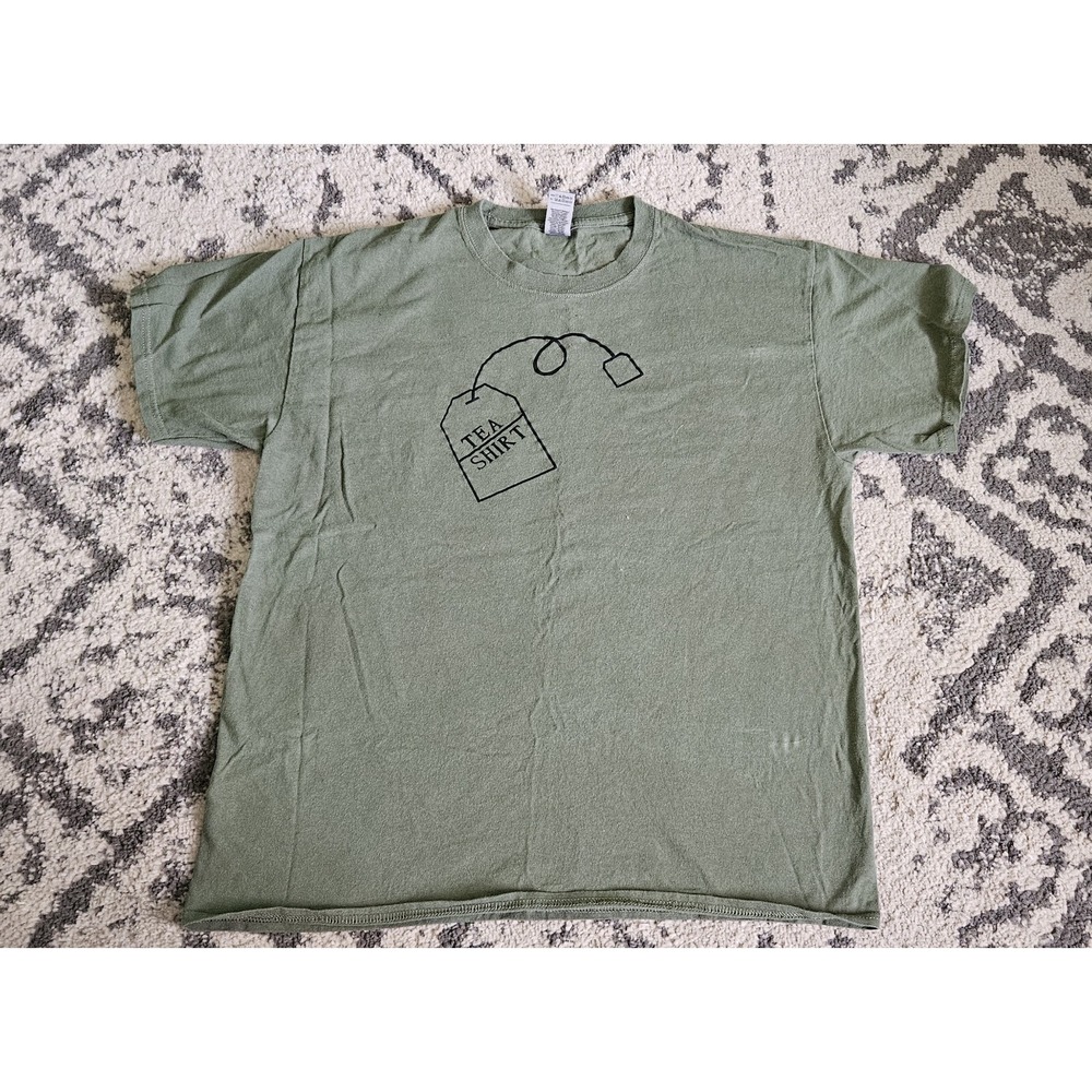 Green Tea Novelty Graphic T-Shirt L